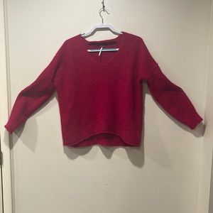 Free People magenta pink sweater